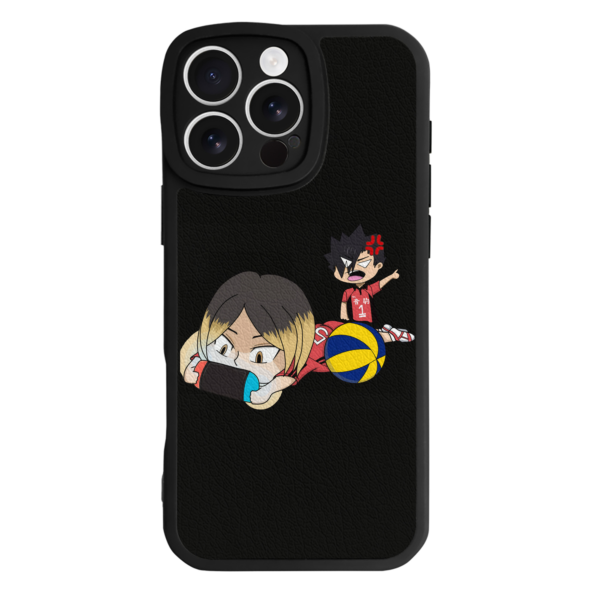 （画像用） ハイキュー!! Haikyu!! 【iPhone 16シリーズ対応】シリコンスマホケース（レザー調） 材質：シリコン